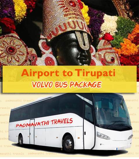 volvo bus package from airport to tirupati
