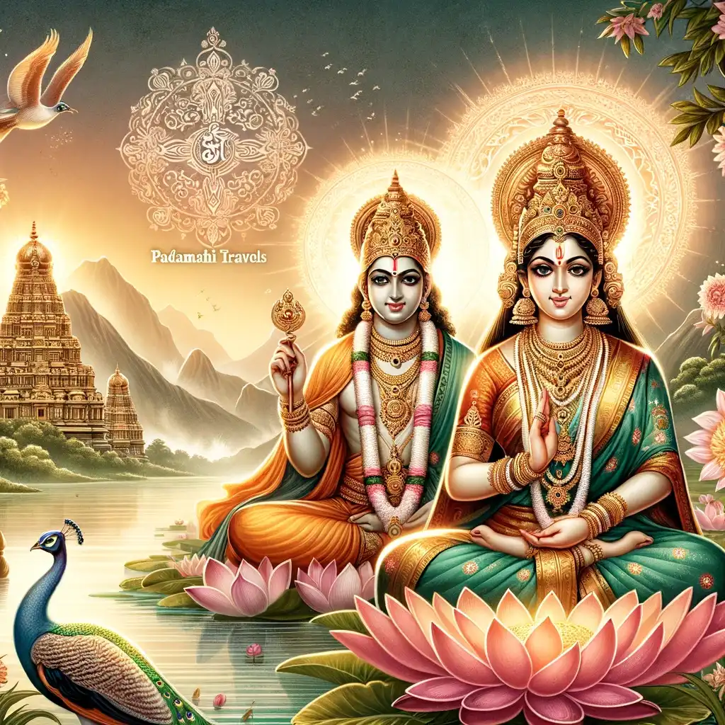 Hindu deities Tirumala (Lord Venkateswara) and Goddess Padmavathi