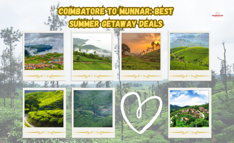Coimbatore to Munnar: Best Summer Getaway Deals